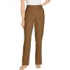 Woman Within Plus Size Flex Pull-On Straight-Leg Gap-Free Stretch Denim Jeans(Toffee)
