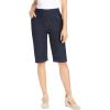 Woman Within Plus Size Pull-On Flex Elastic-Waist Stretch Denim Jeans Shorts(Indigo)