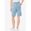 Woman Within Plus Size Carpenter Denim Short(Light Stonewash)