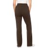 Woman Within Plus Size Stretch-Cotton Knit Pull-On Bootcut Leggings(Chocolate)
