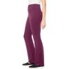 Woman Within Plus Size Stretch-Cotton Knit Pull-On Bootcut Leggings(Deep Claret)