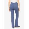 Woman Within Plus Size Stretch-Cotton Knit Pull-On Bootcut Leggings(Heather Navy)