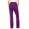 Woman Within Plus Size Stretch-Cotton Knit Pull-On Bootcut Leggings(Plum Purple)