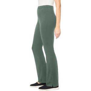 Woman Within Plus Size Stretch-Cotton Knit Pull-On Bootcut Leggings(Pine)
