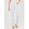 Woman Within Plus Size Stretch Denim Five-Pocket Bootcut Jeans(White Pastel Floral Embroidery)