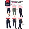 Woman Within Plus Size Tall Pull-On Elastic-Waist Stretch Fineline Denim Jeans – 26 T, Chocolate