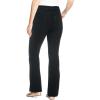 Woman Within Women’s Plus Size Bootcut Stretch Denim Jean – 14 W, Black Denim