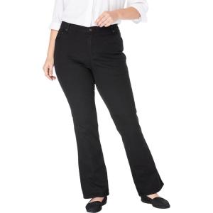 Woman Within Women’s Plus Size Bootcut Stretch Denim Jean – 14 W, Black Denim