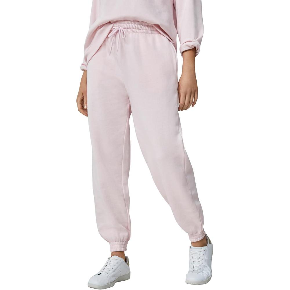 image:imageellos Plus Size Drawstring Waist Fleece SweatpantsMisty Rose