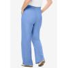 Woman Within Plus Size 7-Day Wide-Leg Elastic-Waist Stretchy Knit Pant(French Blue)