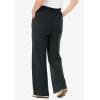 Woman Within Plus Size 7-Day Wide-Leg Elastic-Waist Stretchy Knit Pant(Heather Charcoal)
