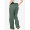 Woman Within Plus Size 7-Day Wide-Leg Elastic-Waist Stretchy Knit Pant(Pine)