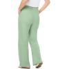 Woman Within Plus Size 7-Day Wide-Leg Elastic-Waist Stretchy Knit Pant(Sage)