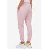 ellos Plus Size Drawstring Waist Fleece Sweatpants(Misty Rose)