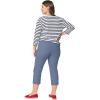 ellos Plus Size Seamed Capris(Pale Indigo)