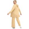 ellos Plus Size Wide Leg French Terry Sweatpant(Dusty Maize)