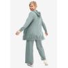 ellos Plus Size Wide Leg French Terry Sweatpant(Grey Spruce)
