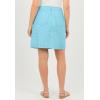 Woman Within Plus Size Adjustable Waist Chino Skort(Seamist Blue Dot)