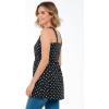 Woman Within Plus Size Convertible Tunic To Skirt(Black Ballet Dot)