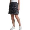 Woman Within Plus Size Stretch Cotton Skort(Black Blue Butterflies)