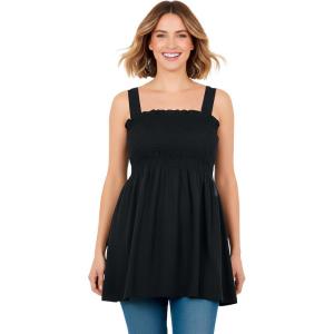 Woman Within Plus Size Convertible Tunic To Skirt(Black)
