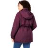 Woman Within Plus Size Taslon Anorak Jacket With Removable Fleece Lining(Deep Claret)