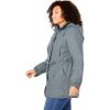 Woman Within Plus Size Taslon Anorak Jacket With Removable Fleece Lining(Gunmetal)