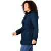 Woman Within Plus Size Taslon Anorak Jacket With Removable Fleece Lining(Navy)
