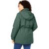 Woman Within Plus Size Taslon Anorak Jacket With Removable Fleece Lining(Pine)