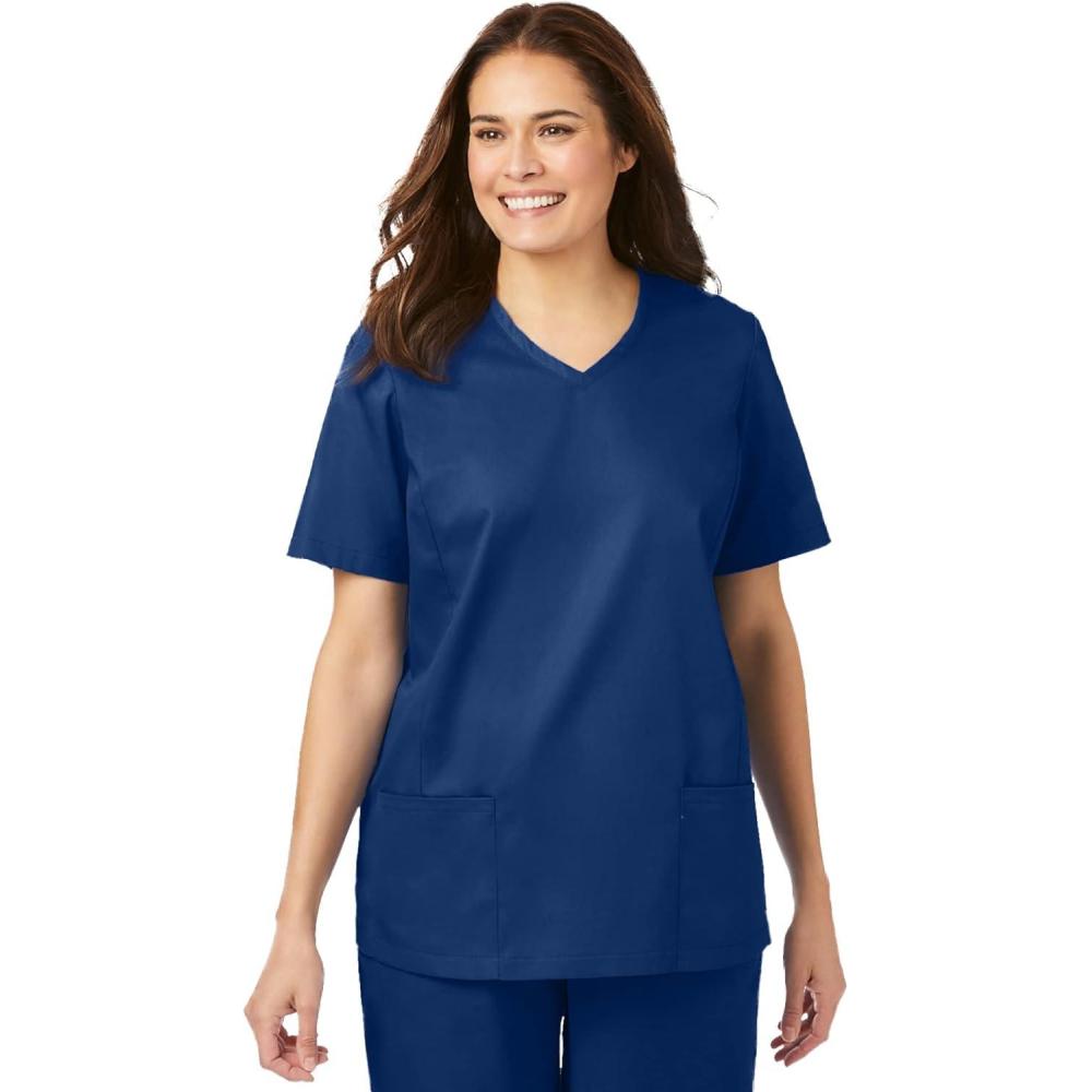 image:imageComfort Choice Plus Size VNeck Scrub Top