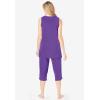 Dreams & Co. Plus Size 2-Piece Terry Tank And Capri Sleep Set