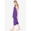 Dreams & Co. Plus Size 2-Piece Terry Tank And Capri Sleep Set