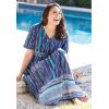 Only Necessities Plus Size Long Crinkle Cotton Lounger(Elephant)