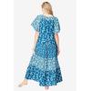 Only Necessities Plus Size Long Tiered Print Lounger