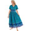 Only Necessities Plus Size Long Crinkle Cotton Lounger(Elephant)