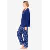 Dreams & Co. Plus Size Long Sleeve Knit PJ Set(Multi Fruit)