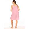 Dreams & Co. Plus Size Short Embroidered Nightgown