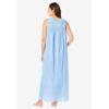 Only Necessities Plus Size Long Sleeveless Floral Nightgown(Pastel Yellow Floral)