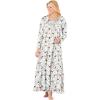 Dreams & Co. Plus Size Long-Sleeve Gown(Classic Red Cardinals)