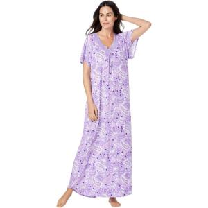 Dreams & Co. Plus Size Lace Knit Gown