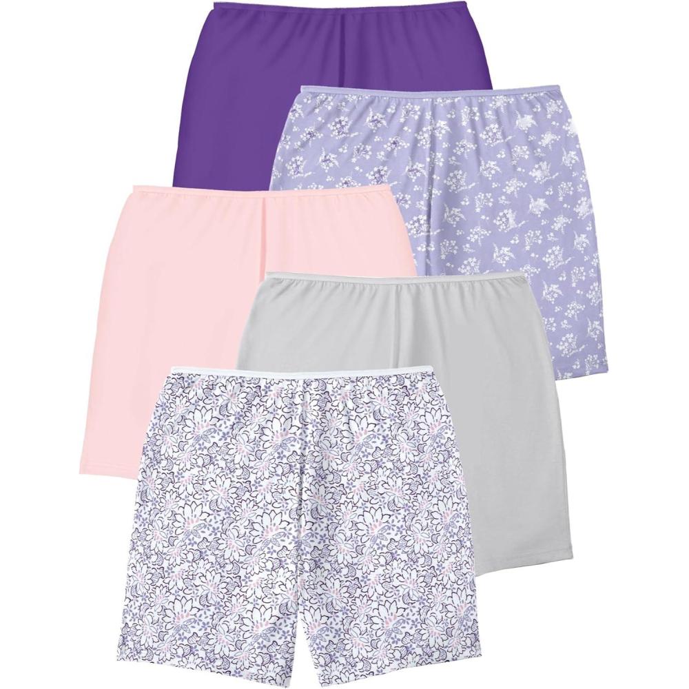image:imageComfort Choice Plus Size Cotton Boxer 5PackSoft Floral Pack