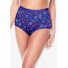 Comfort Choice Plus Size Full Coverage Stretch Cotton Brief 5-Pack(Americana Pack)