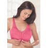 Comfort Choice Women’s Plus Size 3-Pack Front-Close Cotton Wireless Bra(Tropical Assorted)