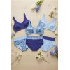 Comfort Choice Women’s Plus Size 3-Pack Front-Close Cotton Wireless Bra(Tropical Assorted)