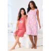 Dreams & Co. Plus Size 2-Pack Sleeveless Sleepshirt(Sky Blue Popsicle)