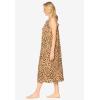 Dreams & Co. Plus Size Long Sleeveless Sleepshirt(Classic Leopard)