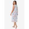 Dreams & Co. Plus Size Long Sleeveless Sleepshirt(Multi American Dreaming)