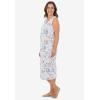 Dreams & Co. Plus Size Long Sleeveless Sleepshirt(Multi American Dreaming)