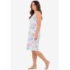 Dreams & Co. Plus Size Short Sleeveless Sleepshirt(Multi American Dreaming)