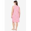 Dreams & Co. Plus Size Short Sleeveless Sleepshirt(Multi Plaid)